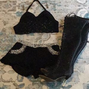 NWOT. Black crochet top. 20% off bundles!